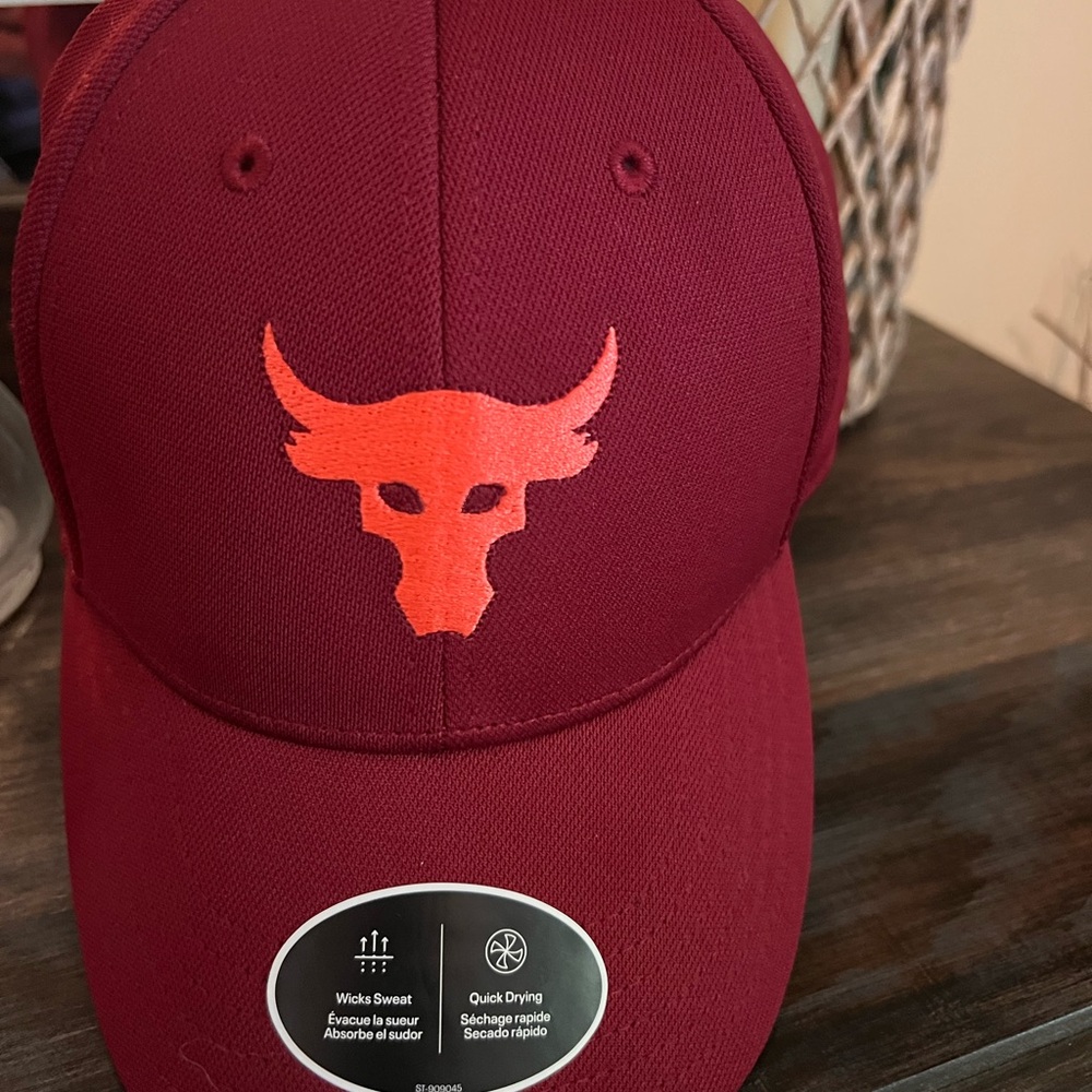 Maroon Cap with The Rock Logo
